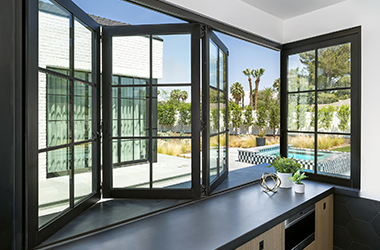 EZZO folding window system — multi-pane IGU configuration
